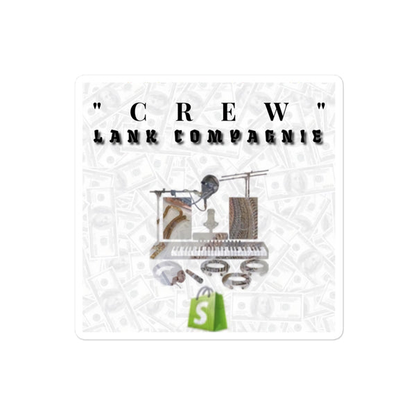 "CREW" stickers