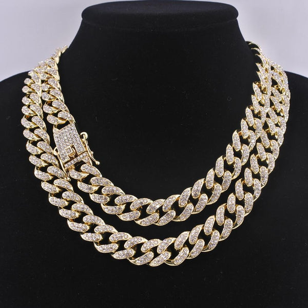 cuban link chain iced out