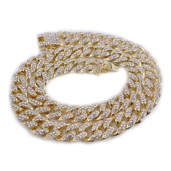 cuban link chain iced out