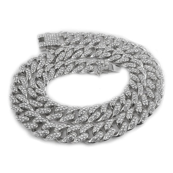 cuban link chain iced out