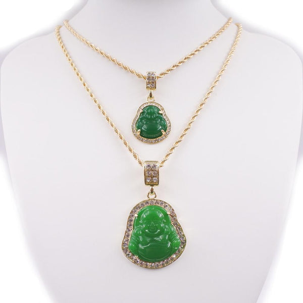 Crystal buddha pendant