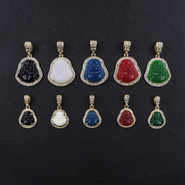 Crystal buddha pendant