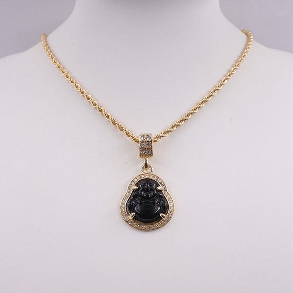 Crystal buddha pendant