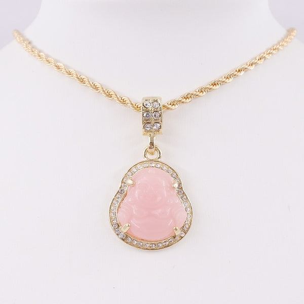 Crystal buddha pendant