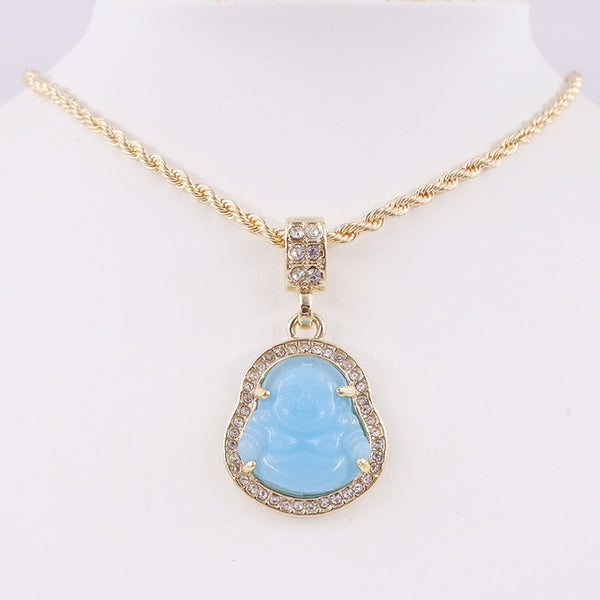 Crystal buddha pendant