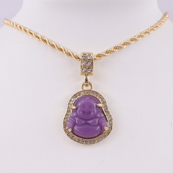 Crystal buddha pendant