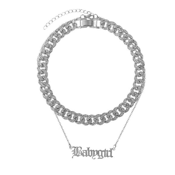 Iced Out Necklace Butterfly Pendant