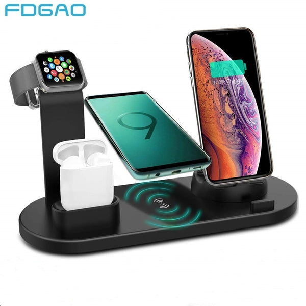 Charging Dock Stand For iPhone  Airpods  Apple Watch Wireless Charger Station