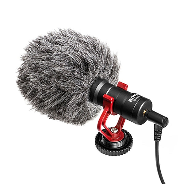 Microphone Cardioid Shotgun for iPhone Android Smartphone Canon Nikon Sony DSLR Camera