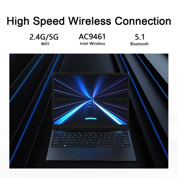CHUWI GemiBook 13" 2K IPS Screen LPDDR4X 12GB 256GB SSD Intel Celeron Quad Core Windows 10 Laptop with Backlit Keyboard