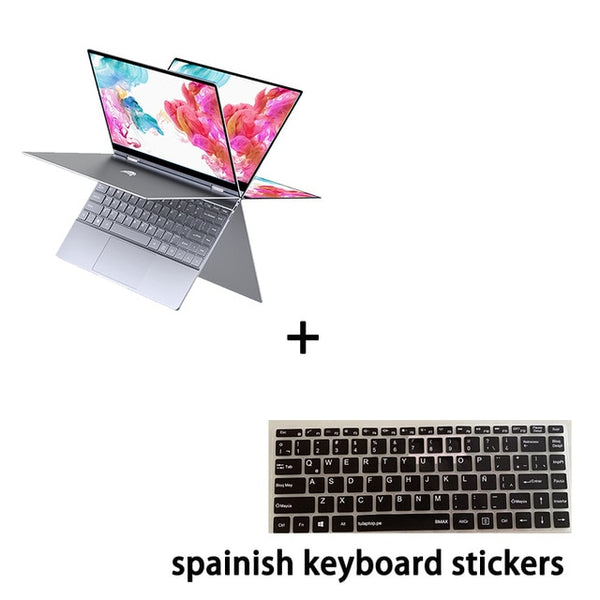 BMAX Y13 360° Laptop 13.3 inch Notebook Windows 10  8GB LPDDR4 256GB SSD 1920*1080 IPS Intel N4120 touch screen laptops