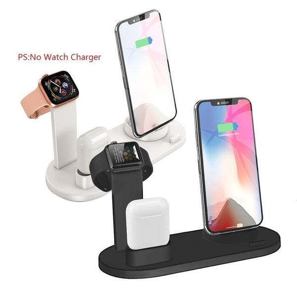 Charging Dock Stand For iPhone  Airpods  Apple Watch Wireless Charger Station