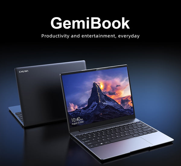CHUWI GemiBook 13" 2K IPS Screen LPDDR4X 12GB 256GB SSD Intel Celeron Quad Core Windows 10 Laptop with Backlit Keyboard