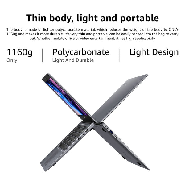 CHUWI HeroBook Pro+, 13.3 Inch, 3200*1800 Resolution, Intel Celeron J3455 Processor, LPDDR4 8GB, 128GB ROM, Windows 10, Laptop