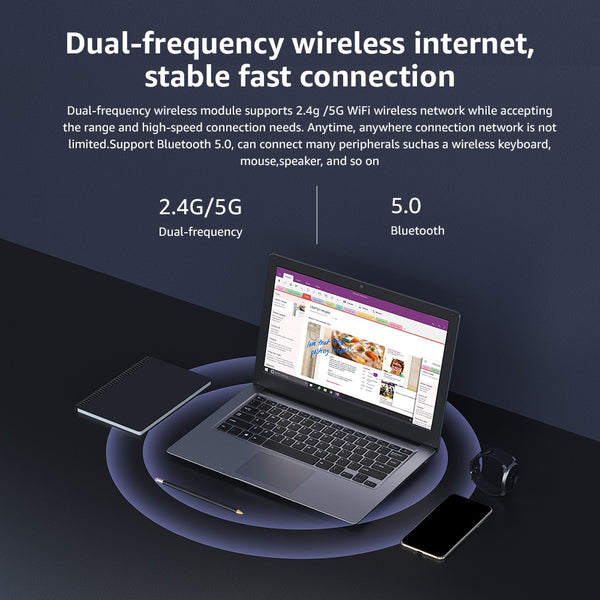 CHUWI HeroBook Pro+, 13.3 Inch, 3200*1800 Resolution, Intel Celeron J3455 Processor, LPDDR4 8GB, 128GB ROM, Windows 10, Laptop