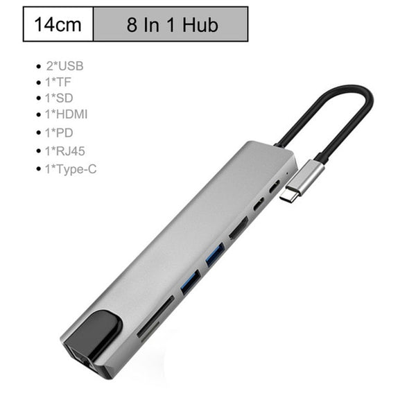 USB Dock For MacBook Air Pro PC HUB