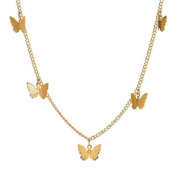 iced out Butterfly necklace