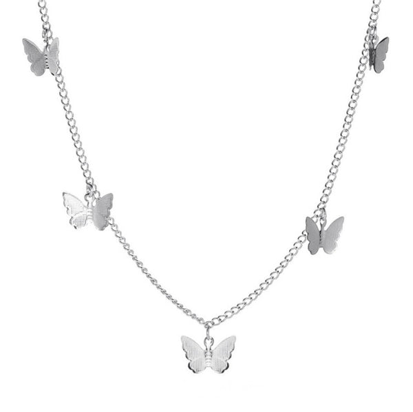 iced out Butterfly necklace