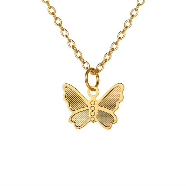 iced out Butterfly necklace