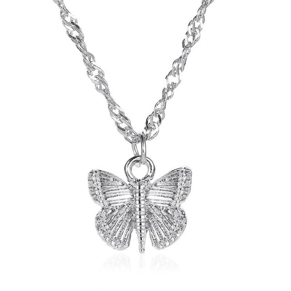 iced out Butterfly necklace