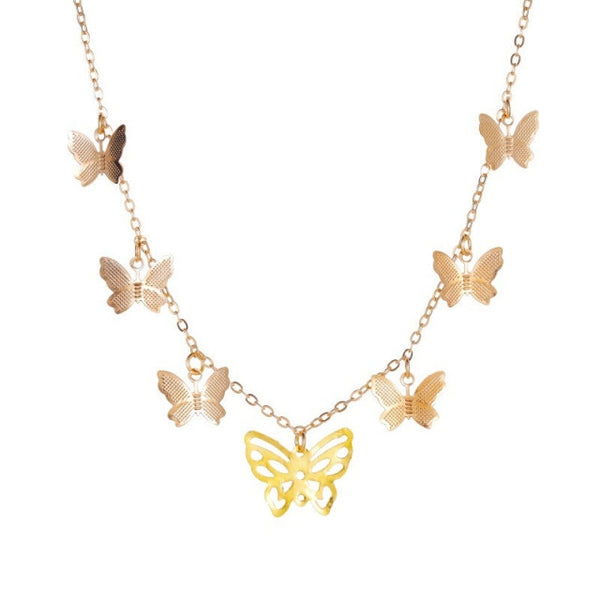 iced out Butterfly necklace