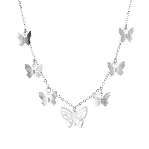 iced out Butterfly necklace