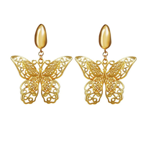iced out Butterfly necklace