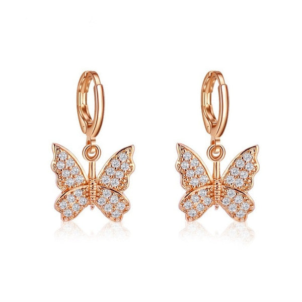 iced out Butterfly necklace