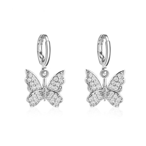iced out Butterfly necklace