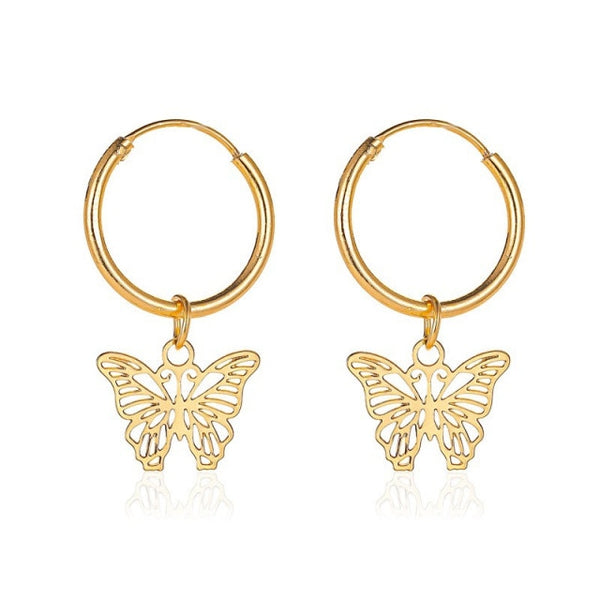 iced out Butterfly necklace